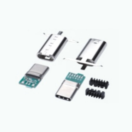 W17006 TYPE-C 3.0 CtoC 6+4帶線(xiàn)夾一體式馬口鐵